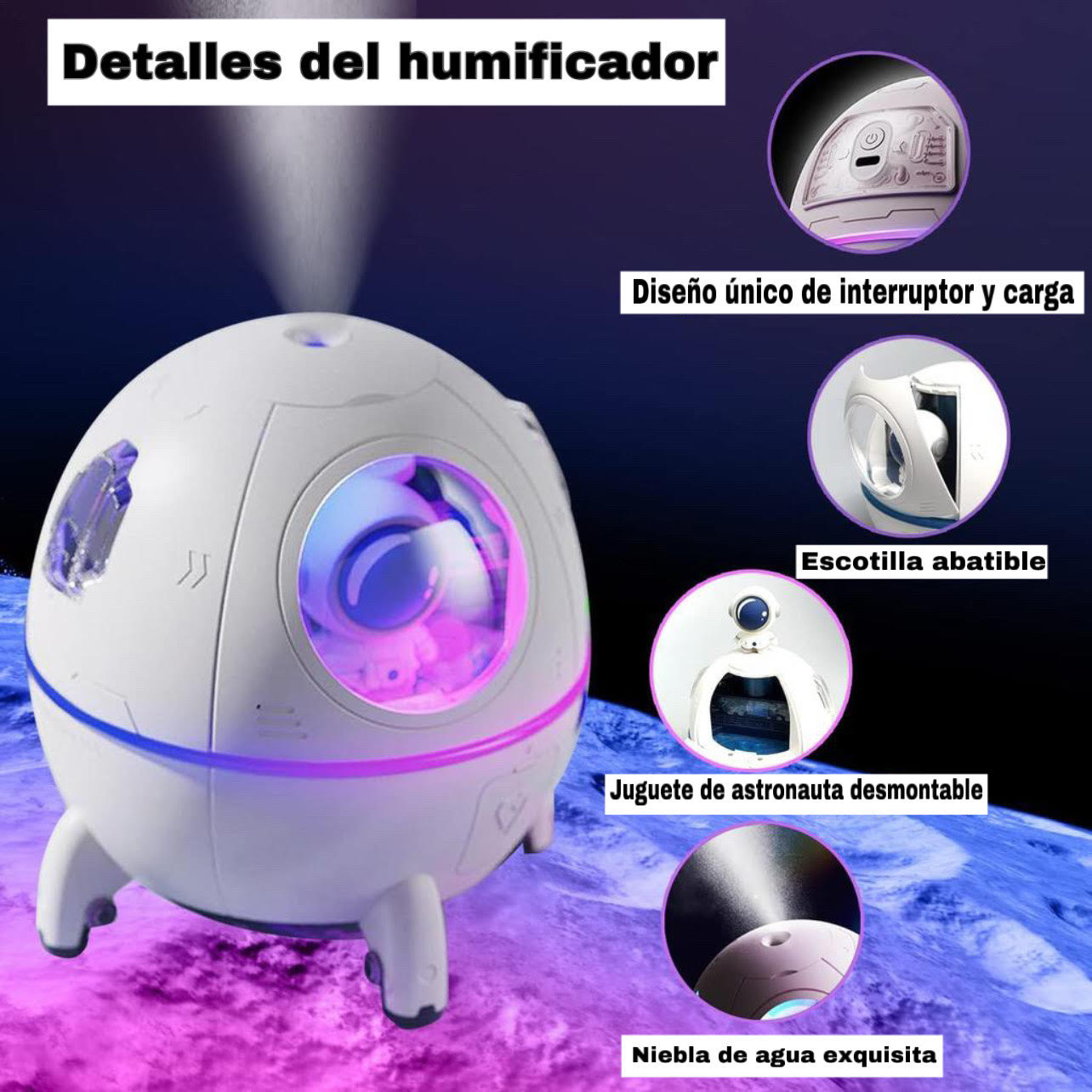 Humidificador de aire astronauta